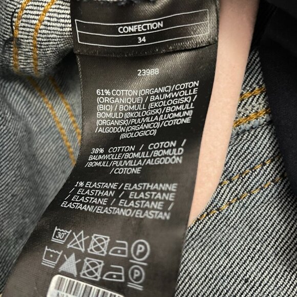 BAUM UND PFERDGARTEN Nara Wide-Leg Ankle Crop Dark Denim Jeans Sz 34 (US 2) - Picture 15 of 15